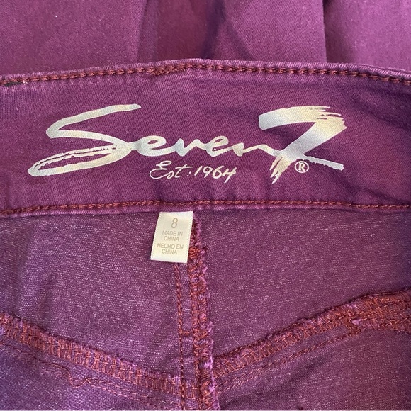 Seven7 Purple High Rise Skinny Jeans - Picture 8 of 9
